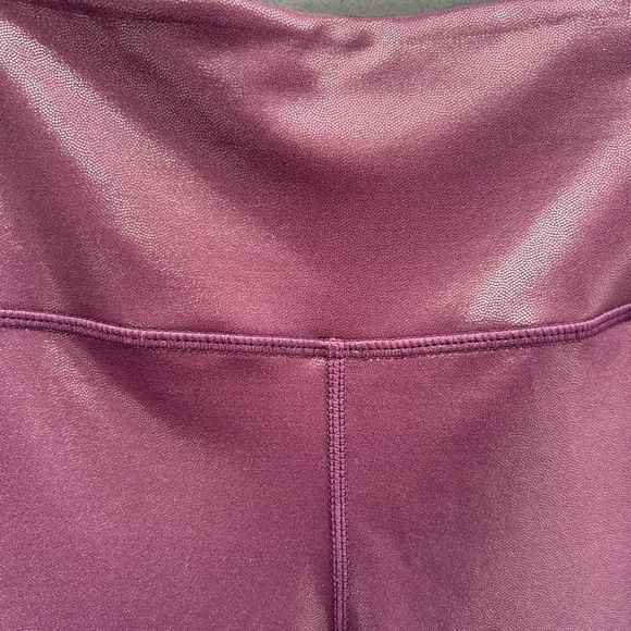 Zyia Plum Metallic Leggings, size 8-10 - Picture 6 of 11